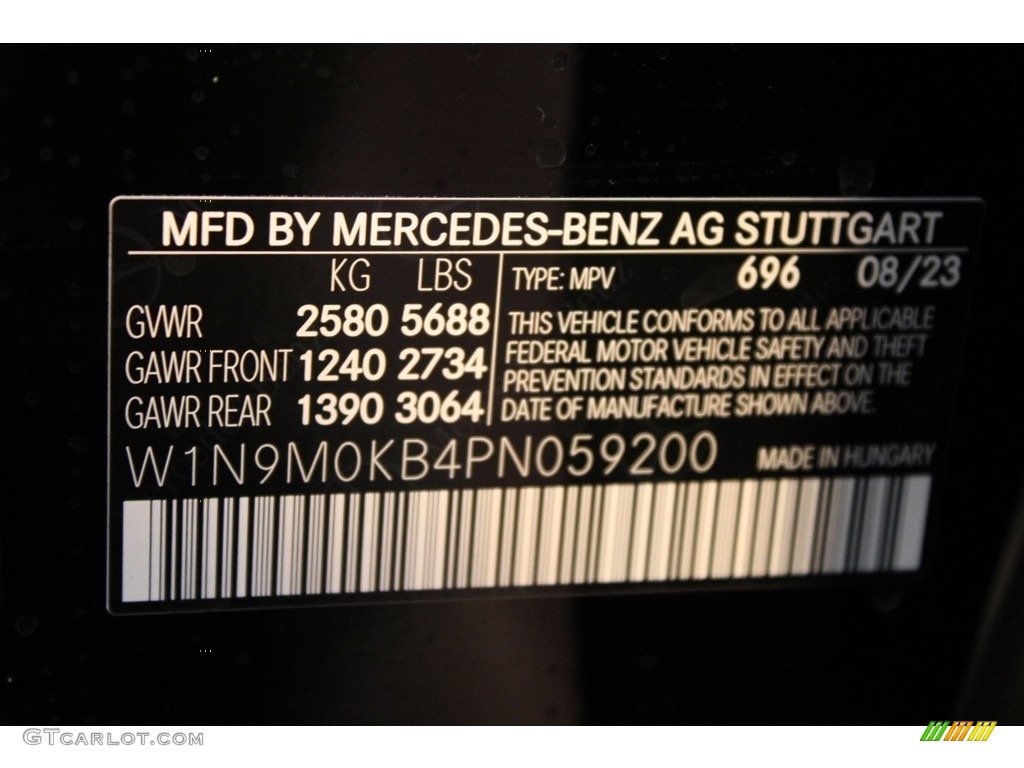 2023 EQB Color Code 696 for Night Black Photo #146678409