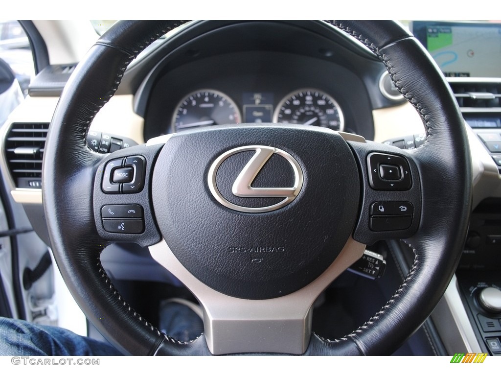2015 Lexus NX 200t Creme Steering Wheel Photo #146678526
