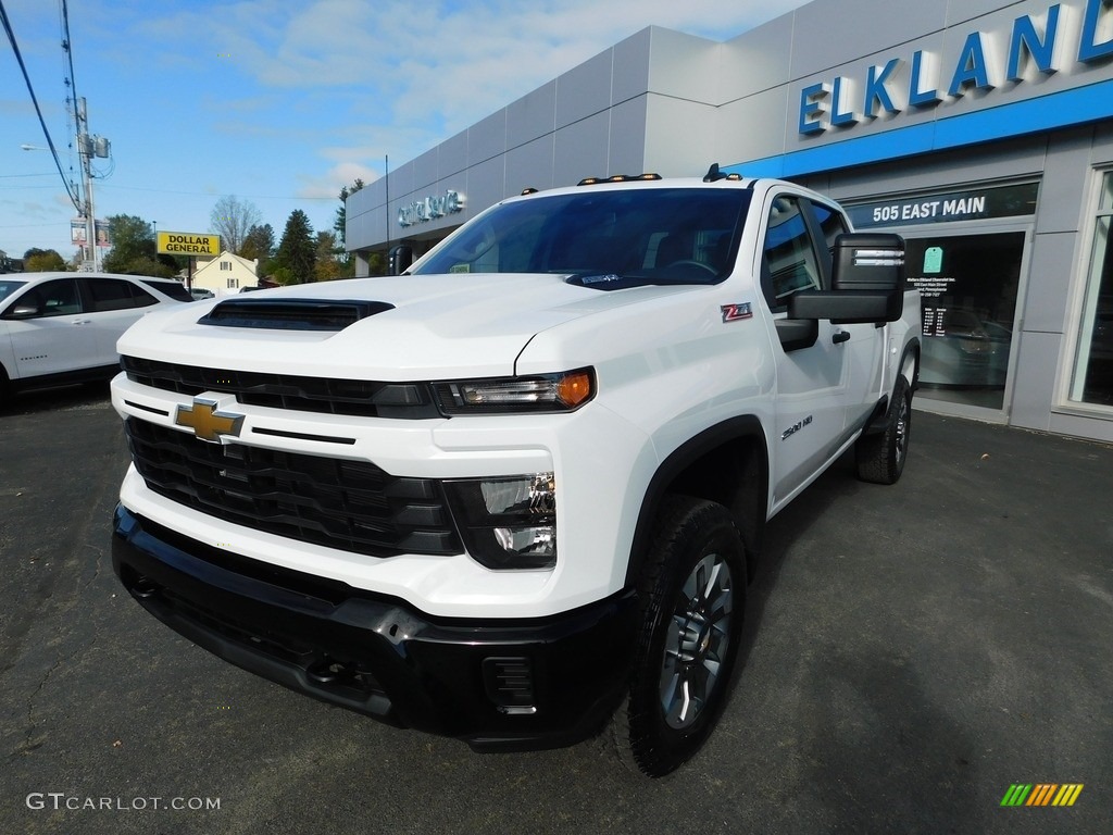 2024 Silverado 2500HD Custom Crew Cab 4x4 - Summit White / Jet Black photo #3