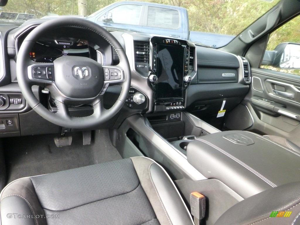 Black Interior 2024 Ram 1500 Laramie Night Edition Crew Cab 4x4 Photo #146678868