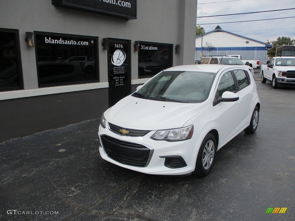 2017 Sonic LT Hatchback - Summit White / Jet Black/Dark Titanium photo #2