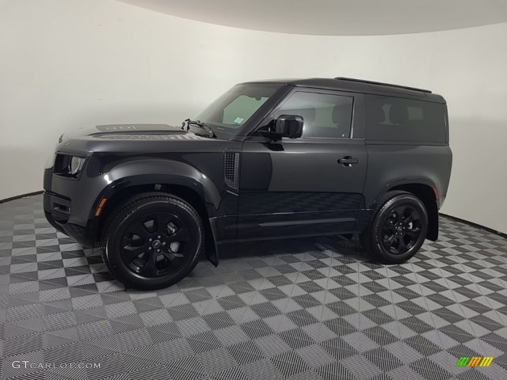 Santorini Black Metallic 2023 Land Rover Defender 90 X-Dynamic SE Exterior Photo #146679799