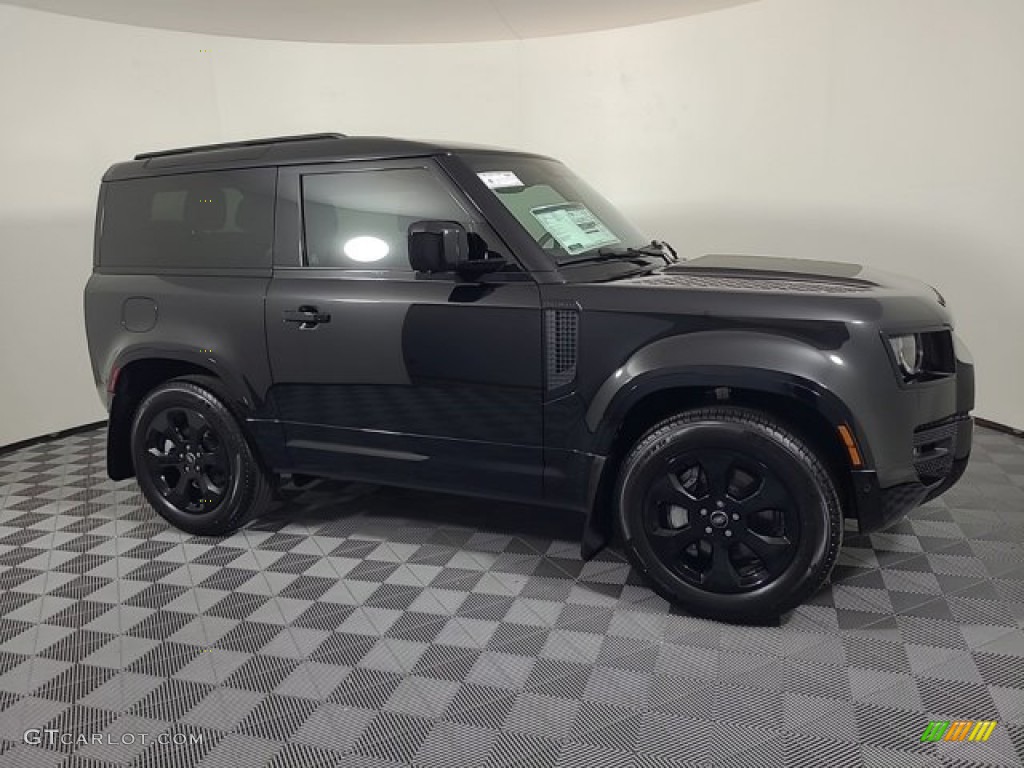Santorini Black Metallic 2023 Land Rover Defender 90 X-Dynamic SE Exterior Photo #146679814
