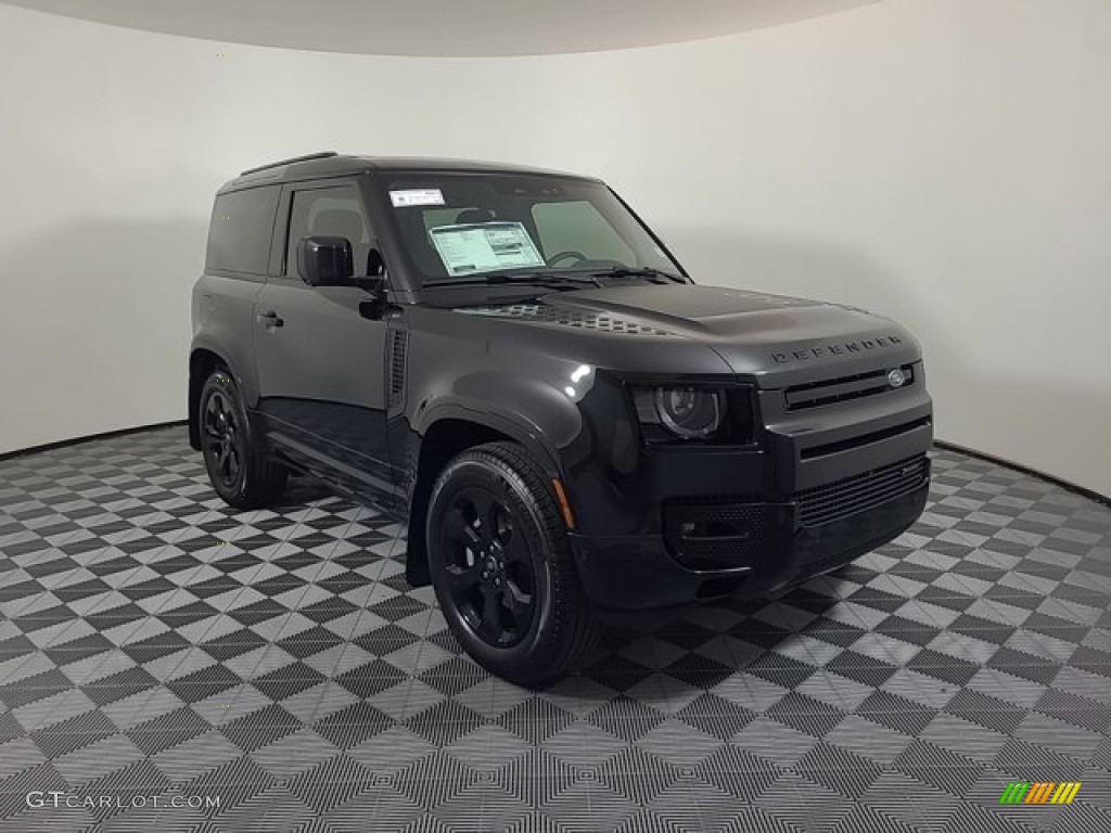 Santorini Black Metallic 2023 Land Rover Defender 90 X-Dynamic SE Exterior Photo #146679817
