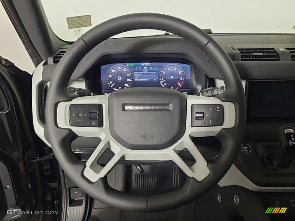 2023 Land Rover Defender 90 X-Dynamic SE Ebony Steering Wheel Photo #146679829