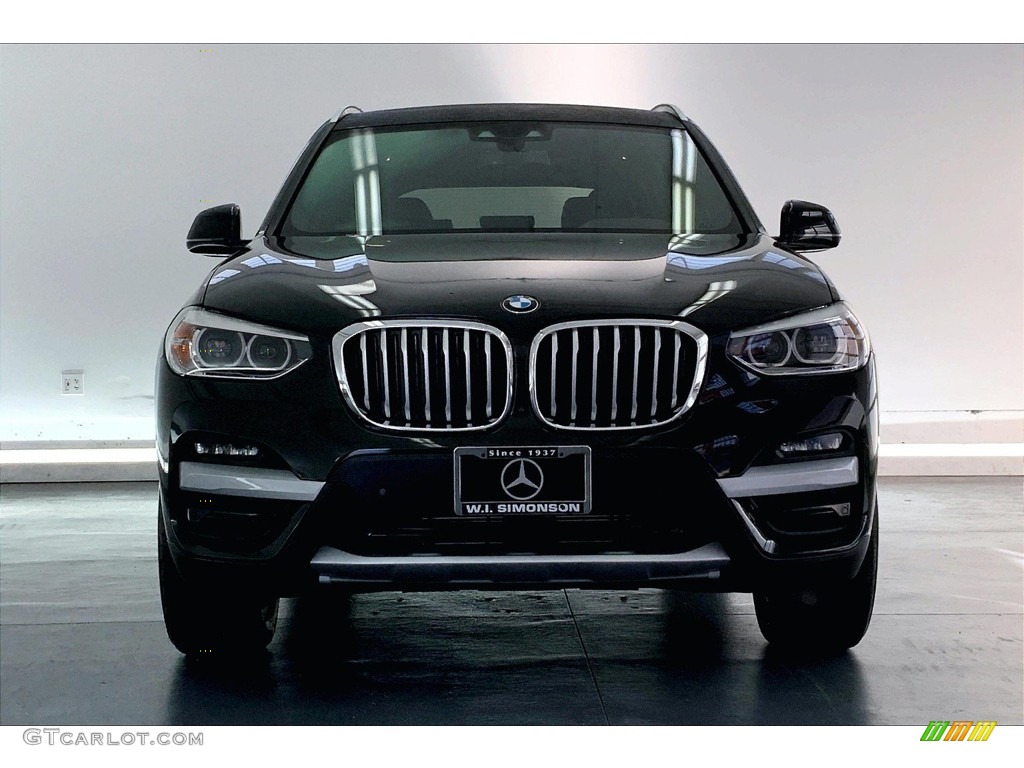 2020 X3 sDrive30i - Black Sapphire Metallic / Black photo #2