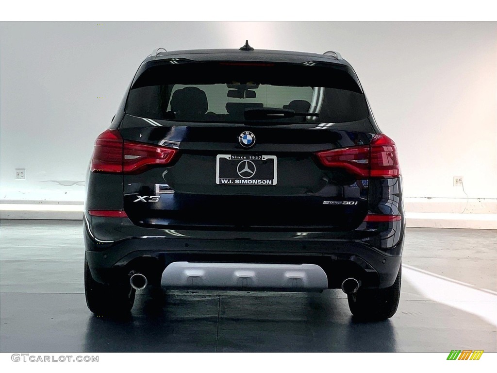 2020 X3 sDrive30i - Black Sapphire Metallic / Black photo #3