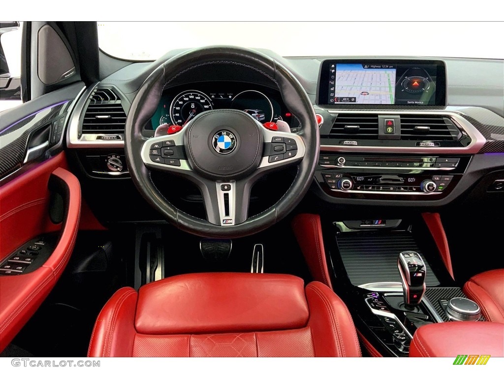 2020 BMW X3 M Competition Sakhir Orange/Black Dashboard Photo #146680135