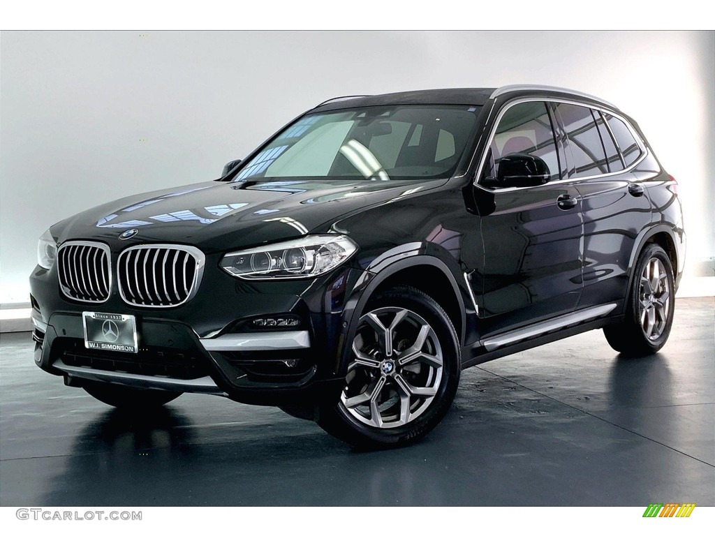 2020 X3 sDrive30i - Black Sapphire Metallic / Black photo #12