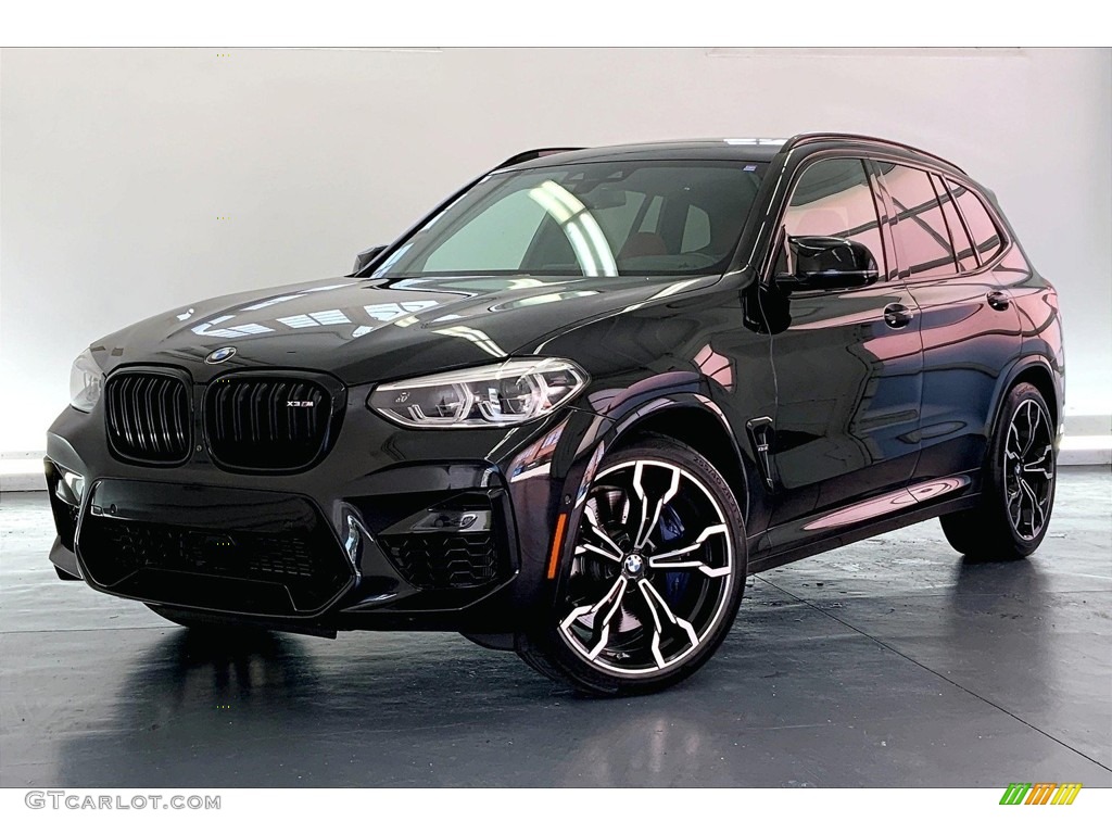 Black Sapphire Metallic 2020 BMW X3 M Competition Exterior Photo #146680263