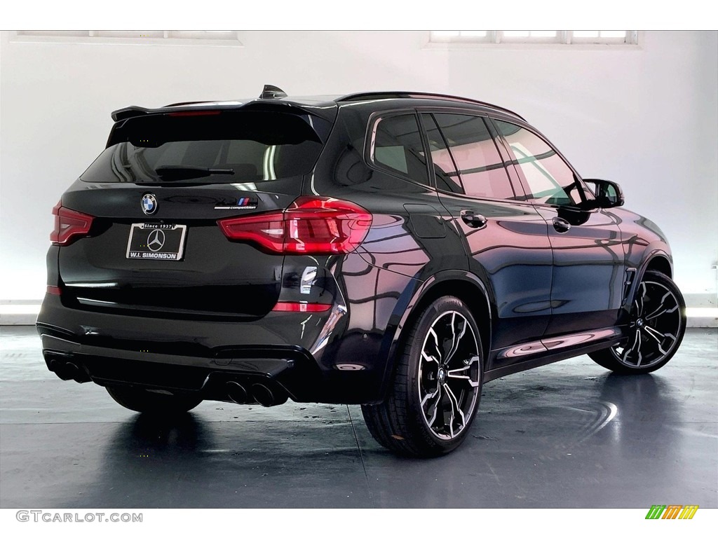 Black Sapphire Metallic 2020 BMW X3 M Competition Exterior Photo #146680278