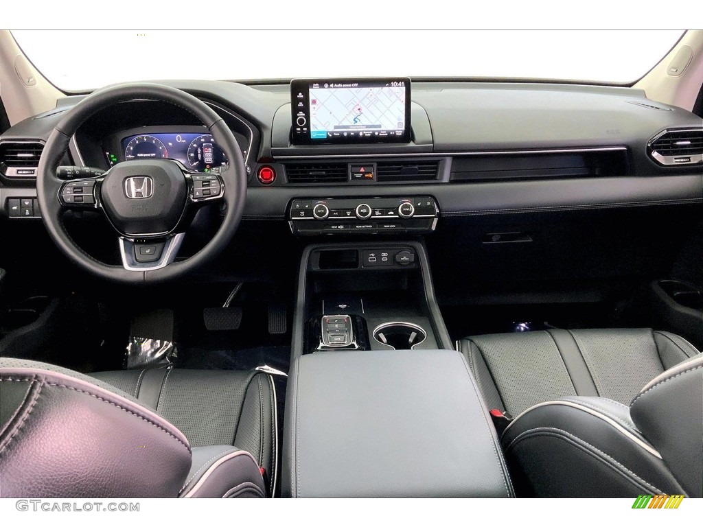 Black Interior 2023 Honda Pilot Elite AWD Photo #146680302