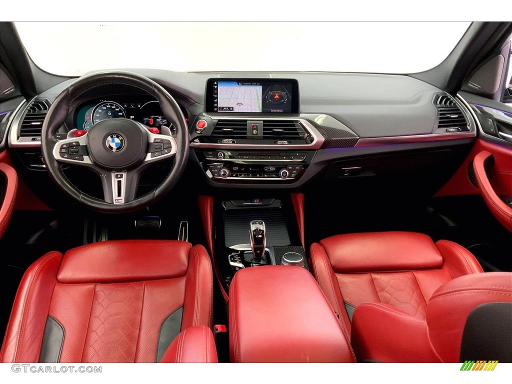 2020 BMW X3 M Competition Sakhir Orange/Black Dashboard Photo #146680308