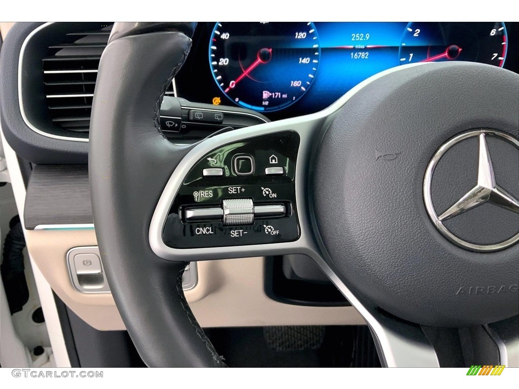 2020 Mercedes-Benz GLE 350 4Matic Macchiato Beige/Magma Grey Steering Wheel Photo #146680407