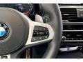 2020 BMW X3 Black Interior Steering Wheel Photo