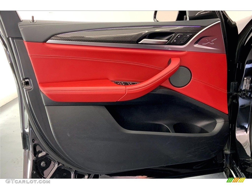 2020 BMW X3 M Competition Sakhir Orange/Black Door Panel Photo #146680470