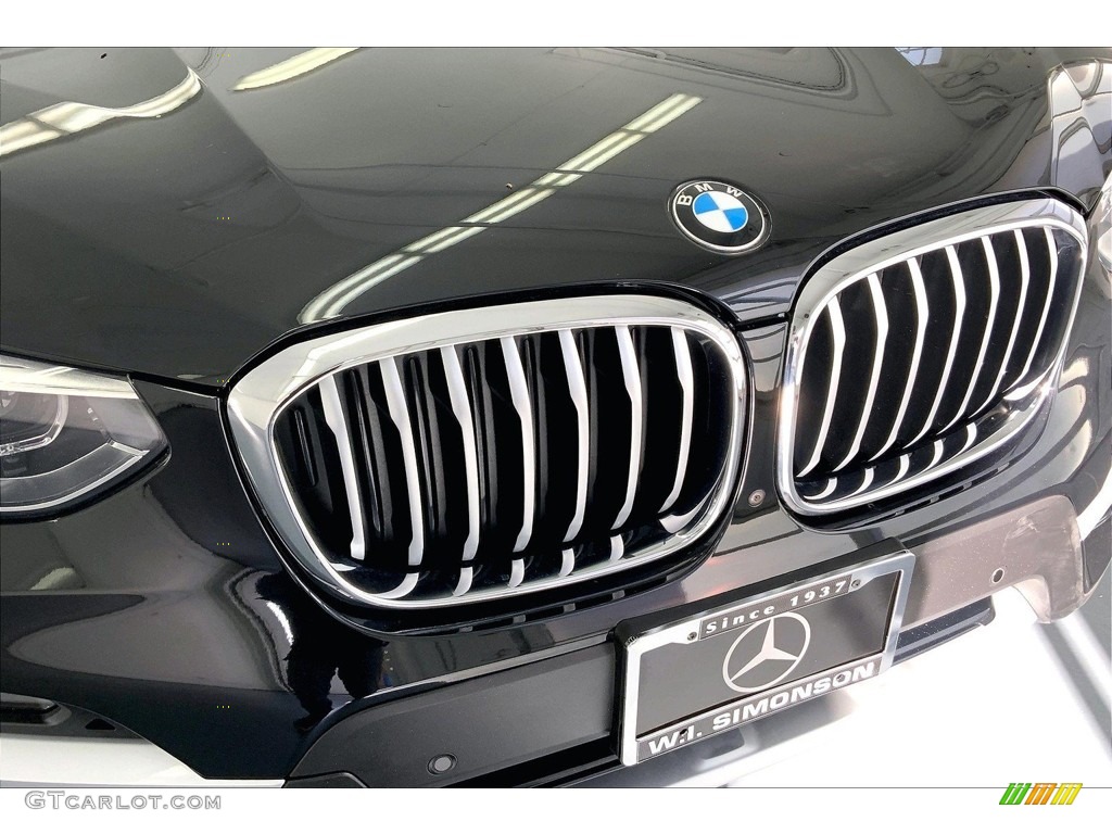 2020 X3 sDrive30i - Black Sapphire Metallic / Black photo #30