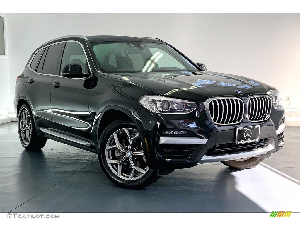 2020 X3 sDrive30i - Black Sapphire Metallic / Black photo #34