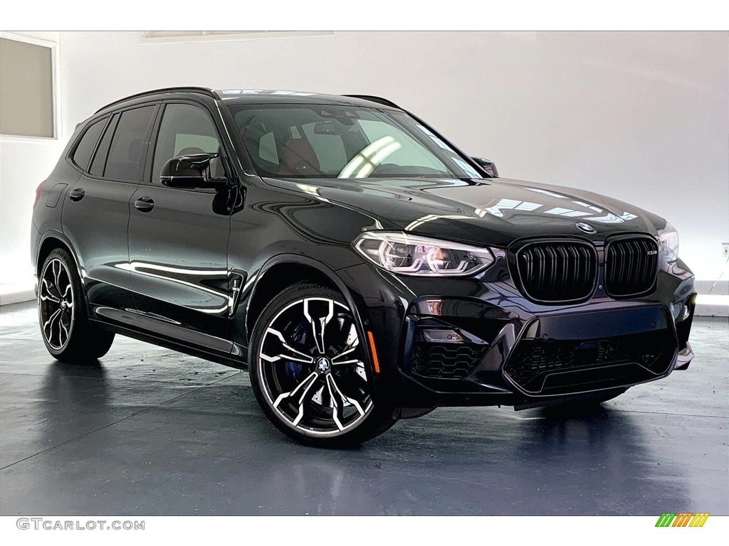 Black Sapphire Metallic 2020 BMW X3 M Competition Exterior Photo #146680586