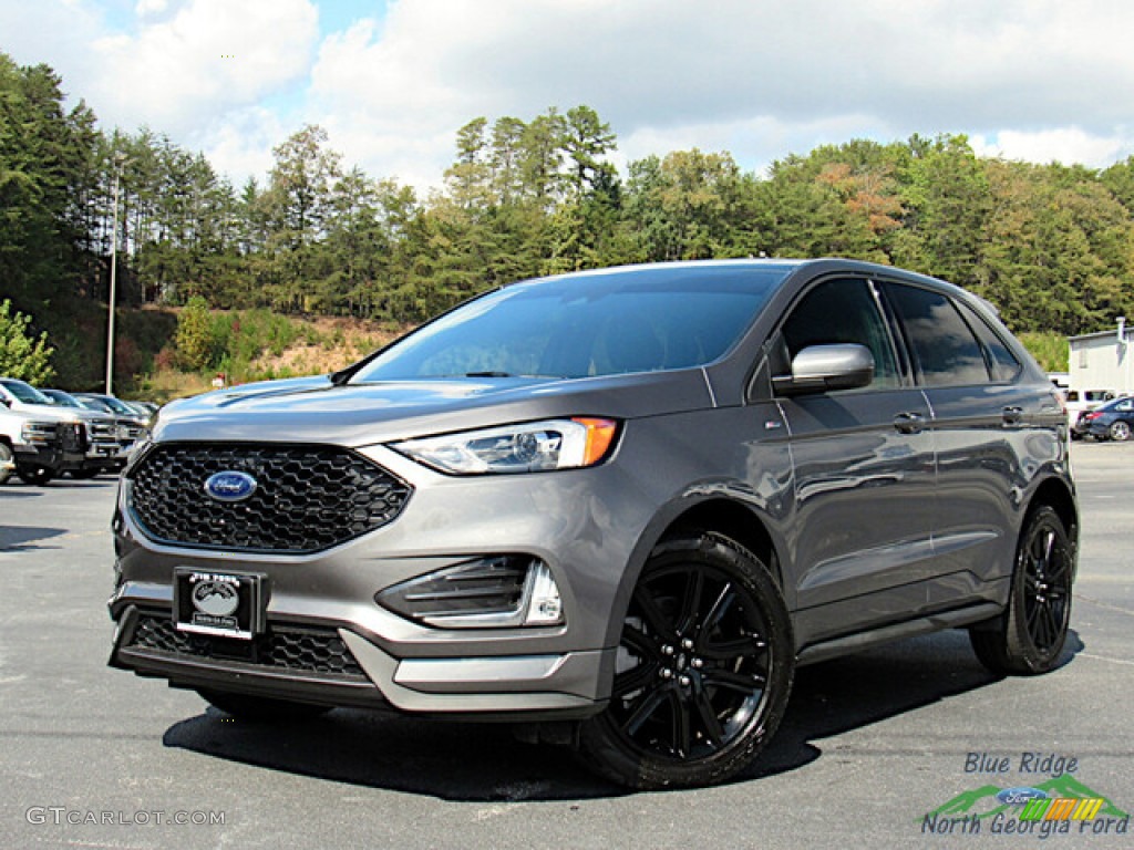 Carbonized Gray Metallic 2022 Ford Edge ST-Line AWD Exterior Photo #146680602