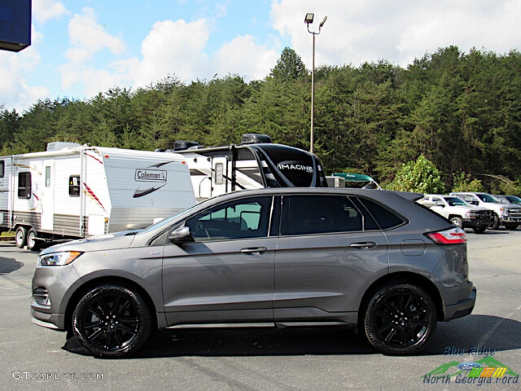 Carbonized Gray Metallic 2022 Ford Edge ST-Line AWD Exterior Photo #146680608