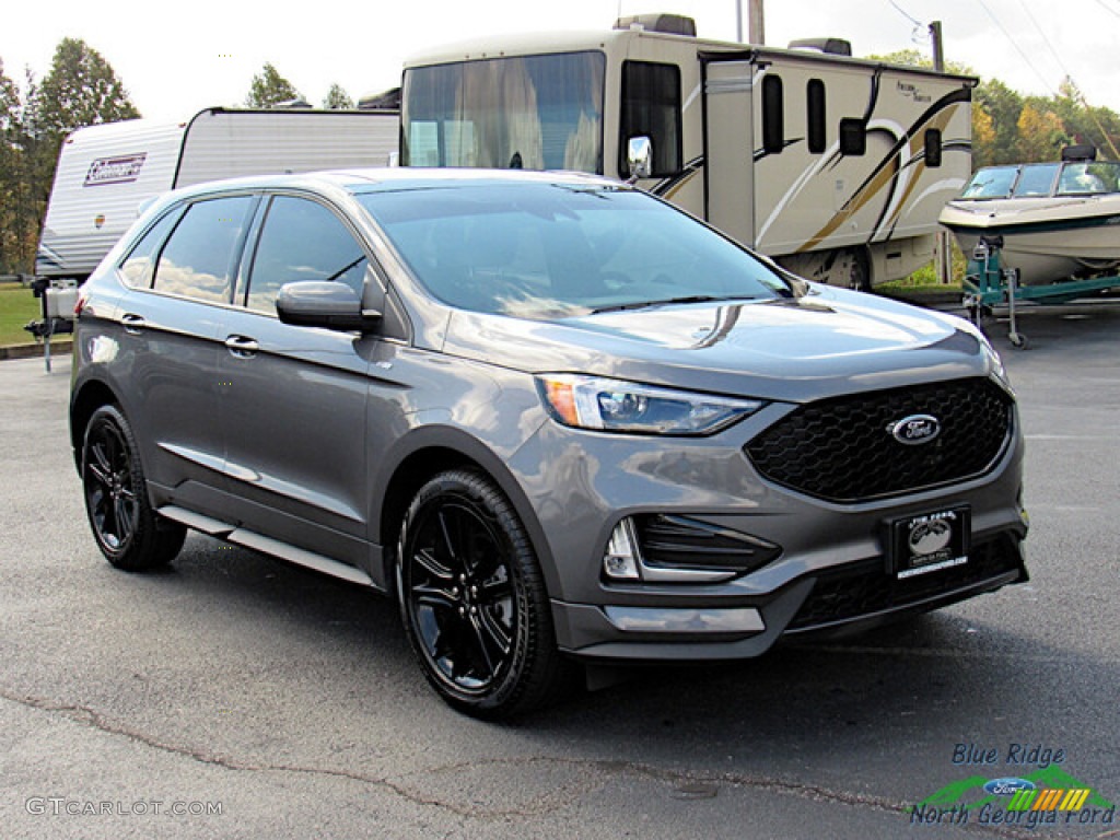 Carbonized Gray Metallic 2022 Ford Edge ST-Line AWD Exterior Photo #146680641