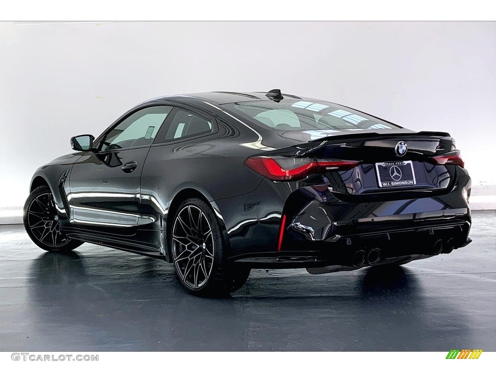 Black Sapphire Metallic 2021 BMW M4 Competition Coupe Exterior Photo #146681141