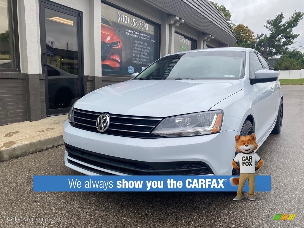 2017 Jetta S - White Silver / Black/Palladium Gray photo #9