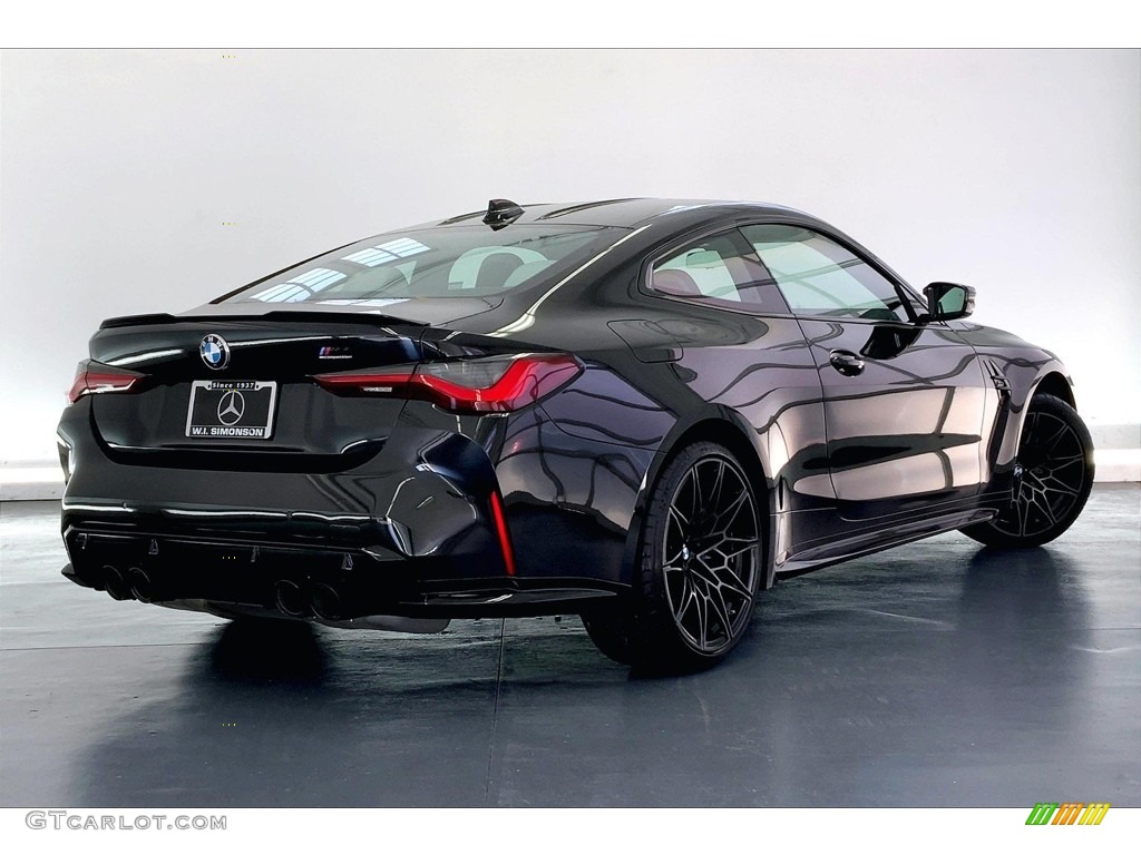Black Sapphire Metallic 2021 BMW M4 Competition Coupe Exterior Photo #146681222