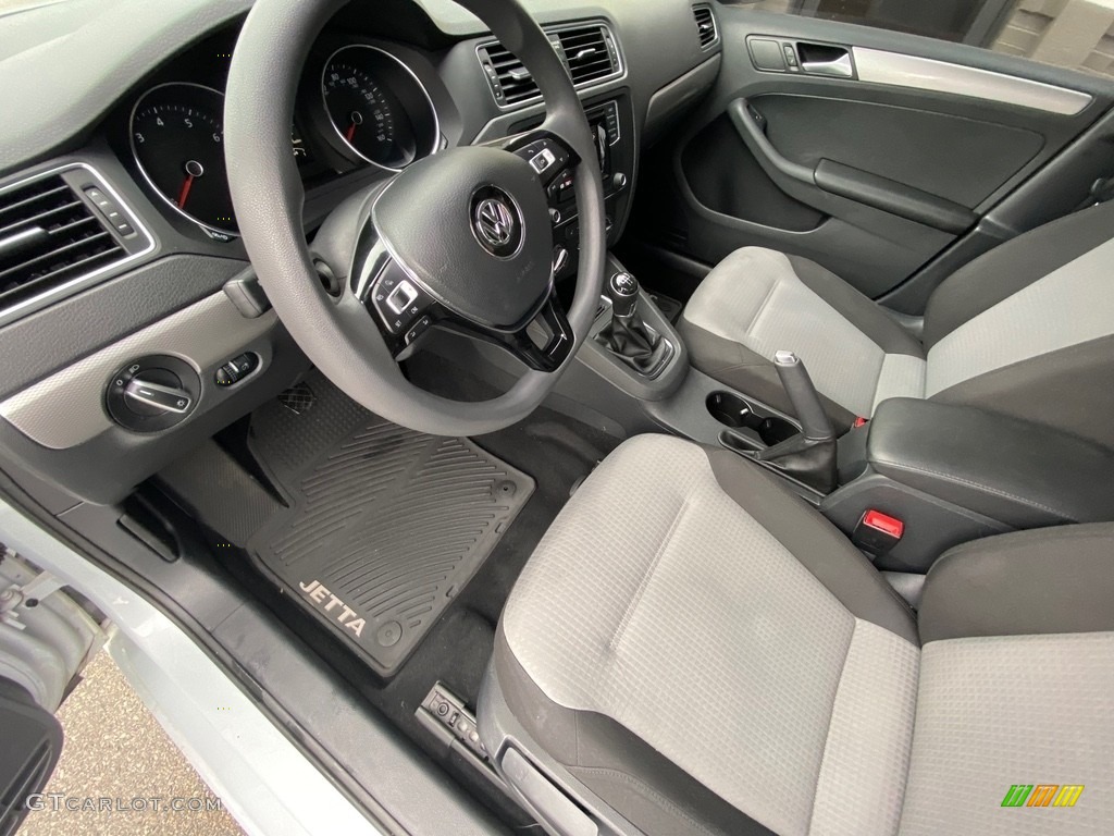 2017 Jetta S - White Silver / Black/Palladium Gray photo #18