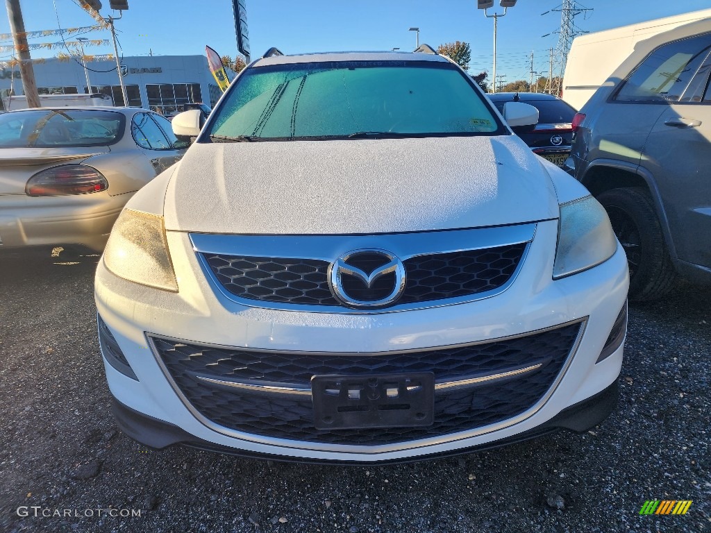 2010 CX-9 Touring AWD - Crystal White Pearl Mica / Sand photo #2