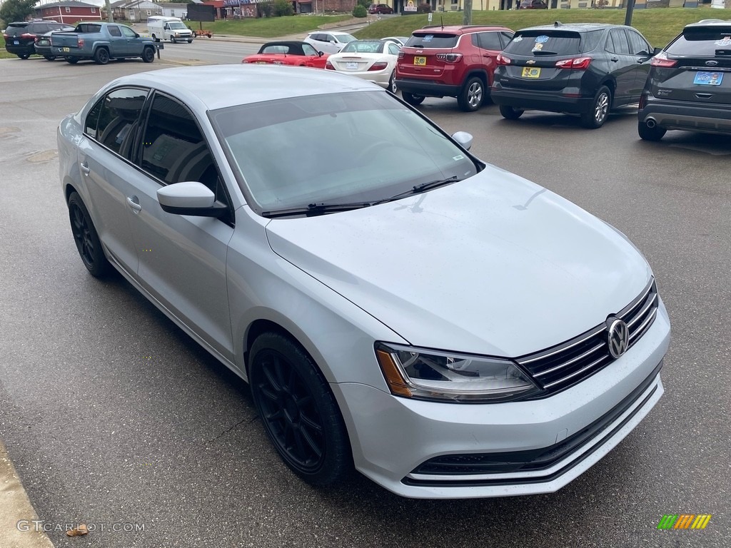 2017 Jetta S - White Silver / Black/Palladium Gray photo #38