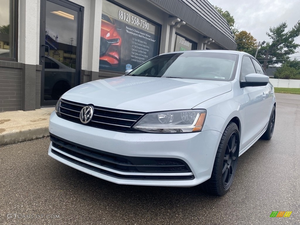 2017 Jetta S - White Silver / Black/Palladium Gray photo #40