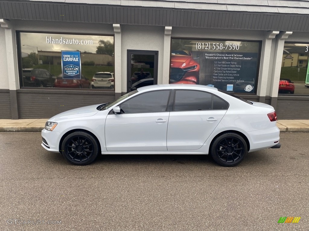 2017 Jetta S - White Silver / Black/Palladium Gray photo #41