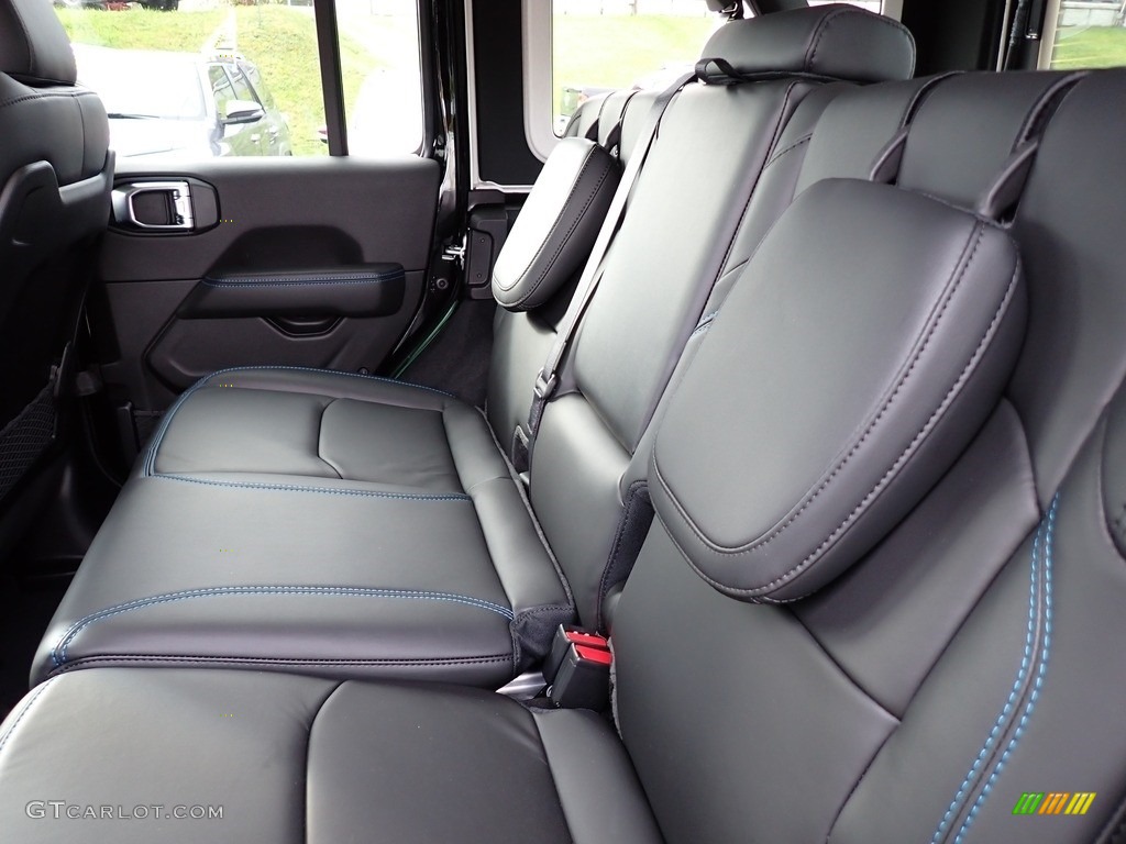 Black Interior 2024 Jeep Wrangler 4-Door Rubicon X 4xe Hybrid Photo #146681975