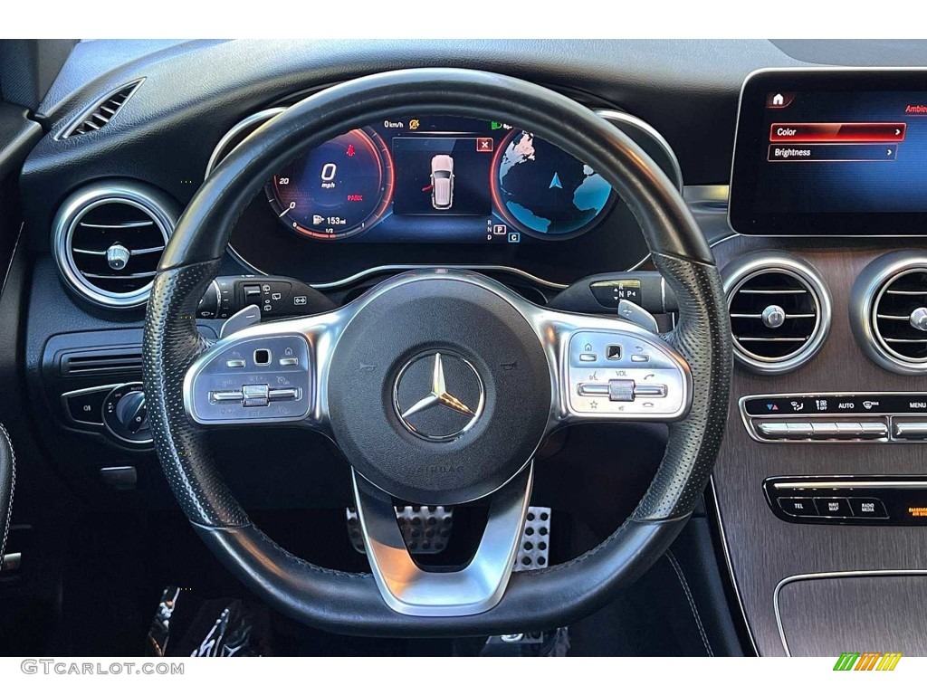2020 Mercedes-Benz GLC 300 4Matic Silk Beige Steering Wheel Photo #146682005