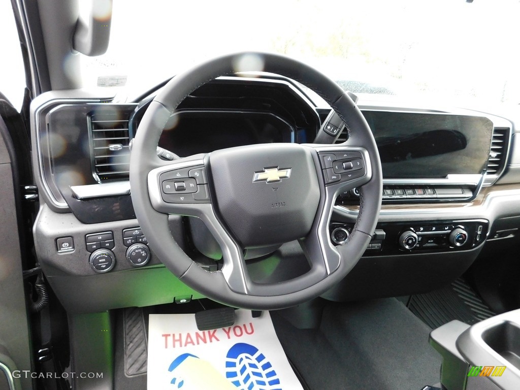 2024 Chevrolet Silverado 2500HD LT Crew Cab 4x4 Jet Black Steering Wheel Photo #146682662