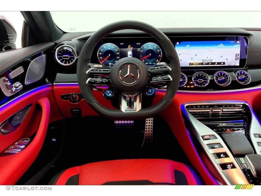 2022 Mercedes-Benz AMG GT 53 Red Pepper/Black Dashboard Photo #146682773