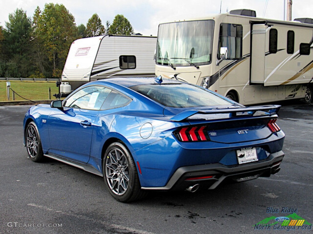 Atlas Blue Metallic 2024 Ford Mustang GT Premium Fastback Exterior Photo #146683238