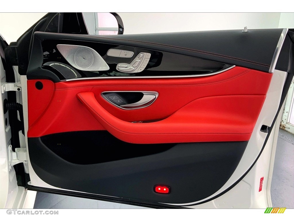 2022 Mercedes-Benz AMG GT 53 Red Pepper/Black Door Panel Photo #146683367