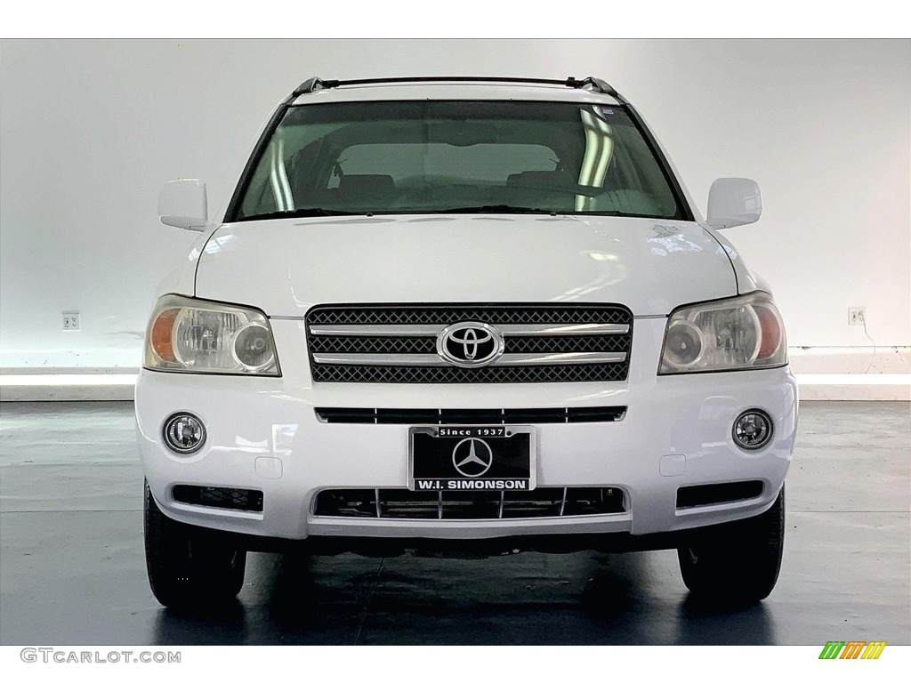 2006 Highlander Hybrid Limited - Super White / Ivory Beige photo #2
