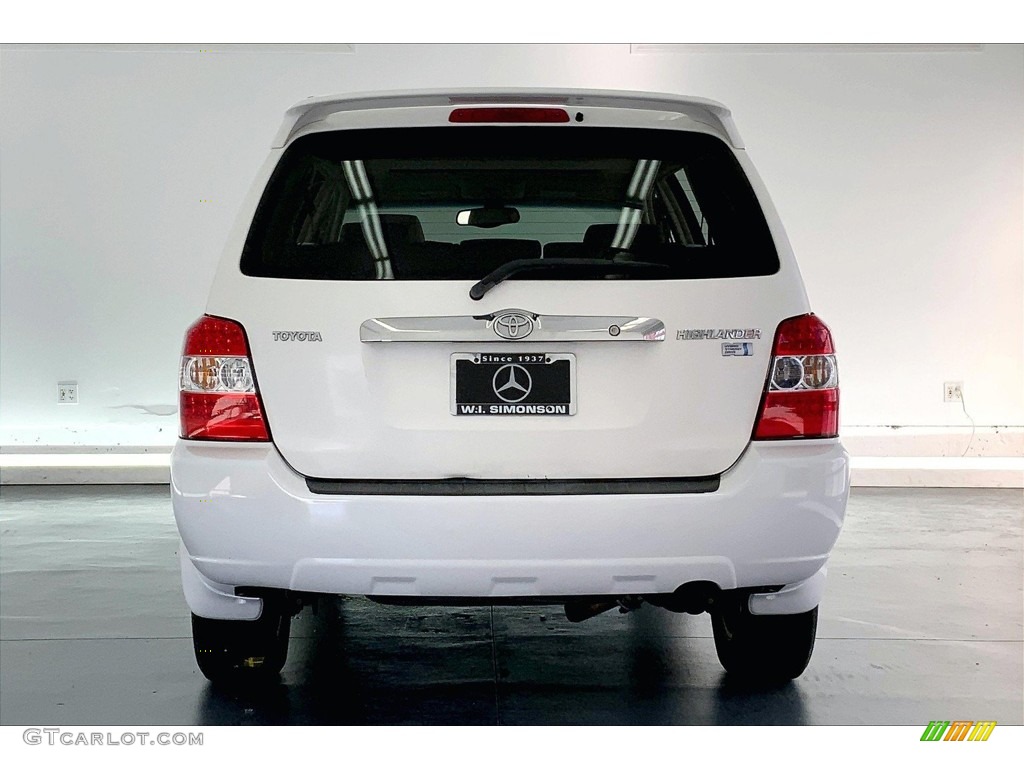 2006 Highlander Hybrid Limited - Super White / Ivory Beige photo #3