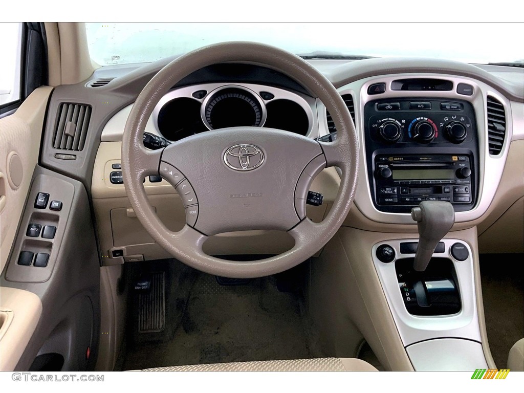 2006 Toyota Highlander Hybrid Limited Ivory Beige Dashboard Photo #146683604