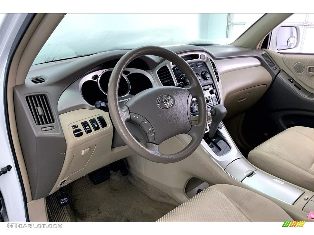 2006 Highlander Hybrid Limited - Super White / Ivory Beige photo #14