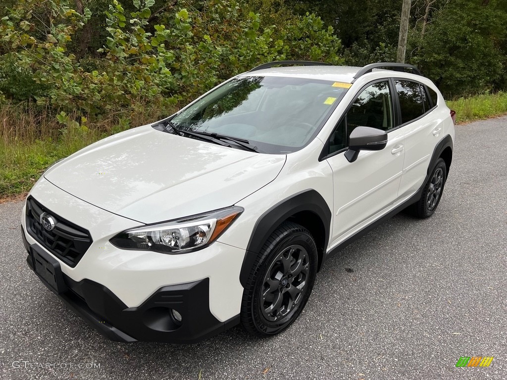 Crystal White Pearl 2023 Subaru Crosstrek Sport Exterior Photo #146683904