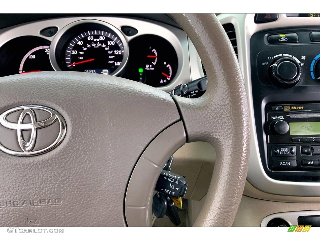 2006 Toyota Highlander Hybrid Limited Ivory Beige Steering Wheel Photo #146683931