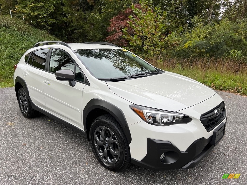 2023 Crosstrek Sport - Crystal White Pearl / Gray photo #4