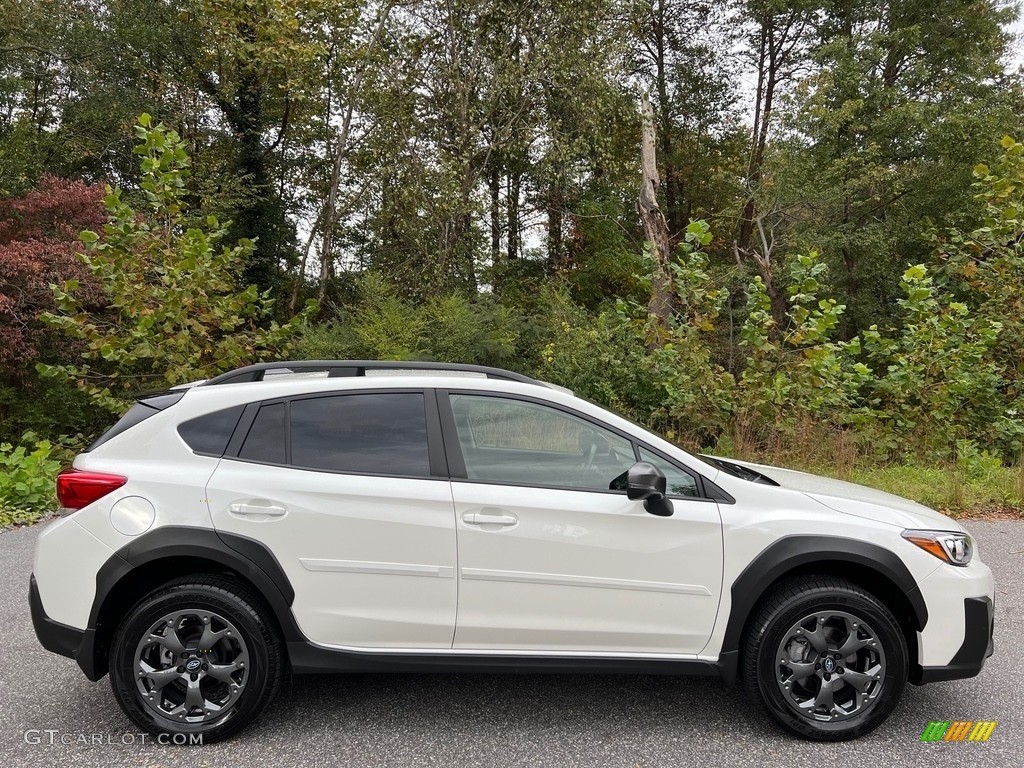Crystal White Pearl 2023 Subaru Crosstrek Sport Exterior Photo #146683961