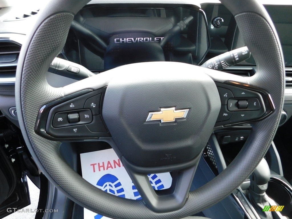 2024 Chevrolet Trailblazer LS Jet Black Steering Wheel Photo #146684416