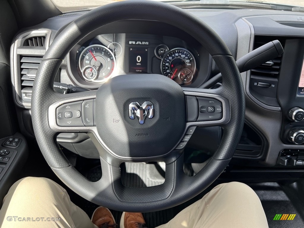 2024 Ram 2500 Tradesman Crew Cab 4x4 Diesel Gray/Black Steering Wheel Photo #146684960